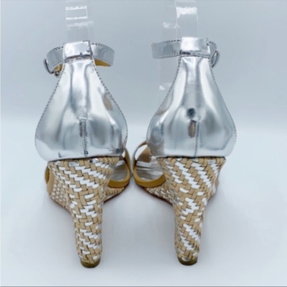 Coach Open Toe Ankle Strap Wedges - Picture 4 of 8